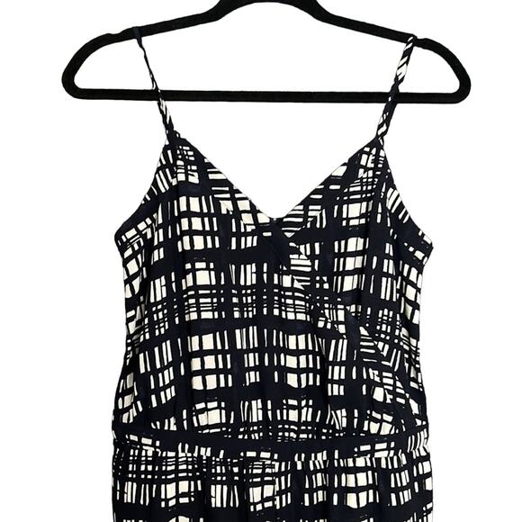 Madewell Navy and Cream Geometric Pattern Jumpsuit Women's S - Picture 5 of 5